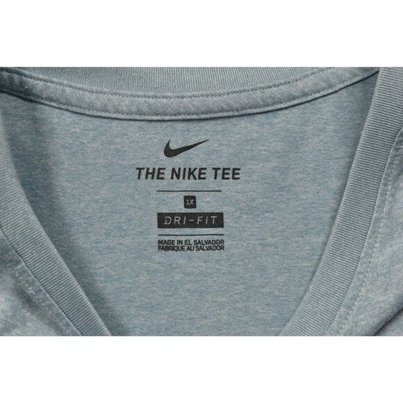 Nike Dri-FIT Women's Blue The Nike Tee Tank Top Plus Size 1X Gym Run Yoga - Picture 8 of 8